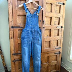 Madewell Classic Blue Denim Overalls size medium